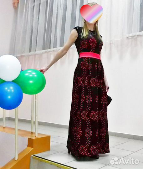 Вечернее платье в пол 42