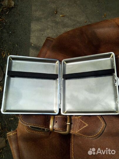 Портсигар кожаный