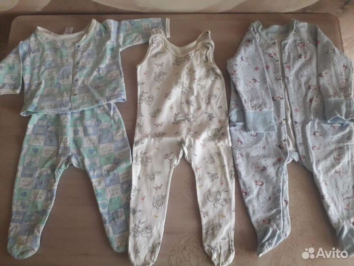 Вещи пакетом для мальчика р. 60-70.Обмен