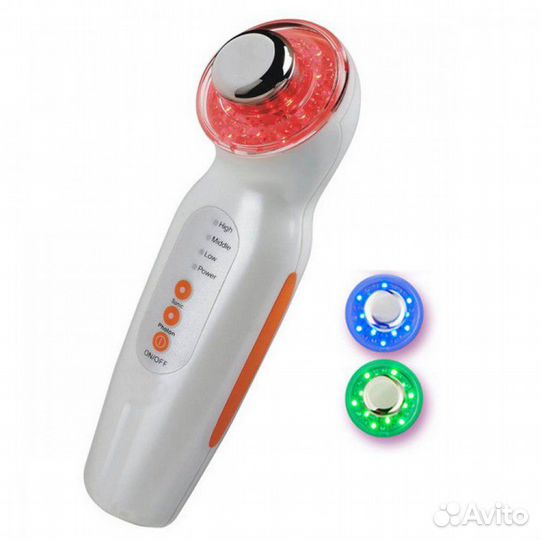 Ультразвуковой массажер от морщин со светотерапией
