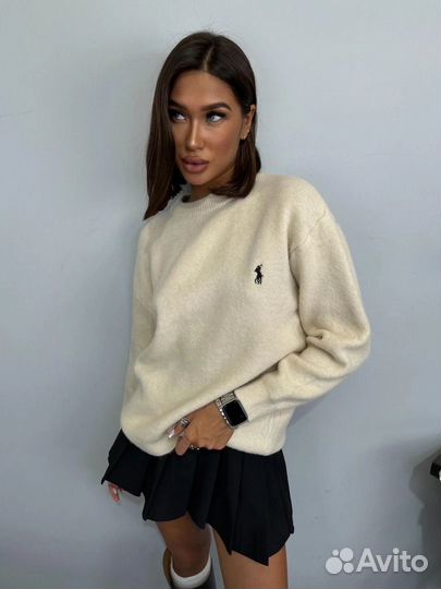 Джемпер логотип бренда Polo Ralph Lauren