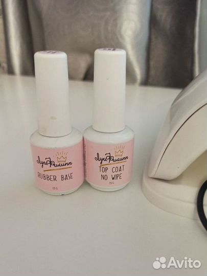 Гель лак. Камуфлирующая база, топ без липкого слоя