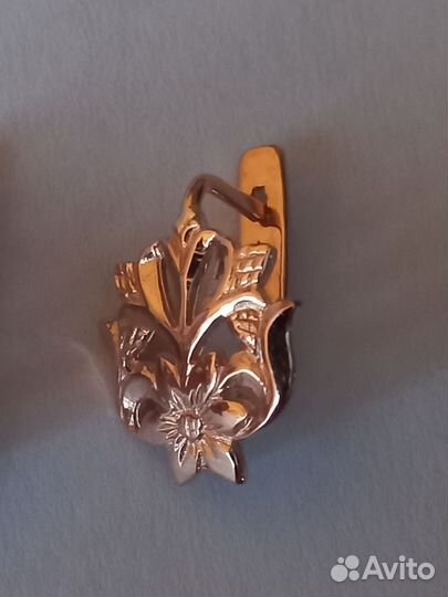 Золотые серьги. 585. СССР