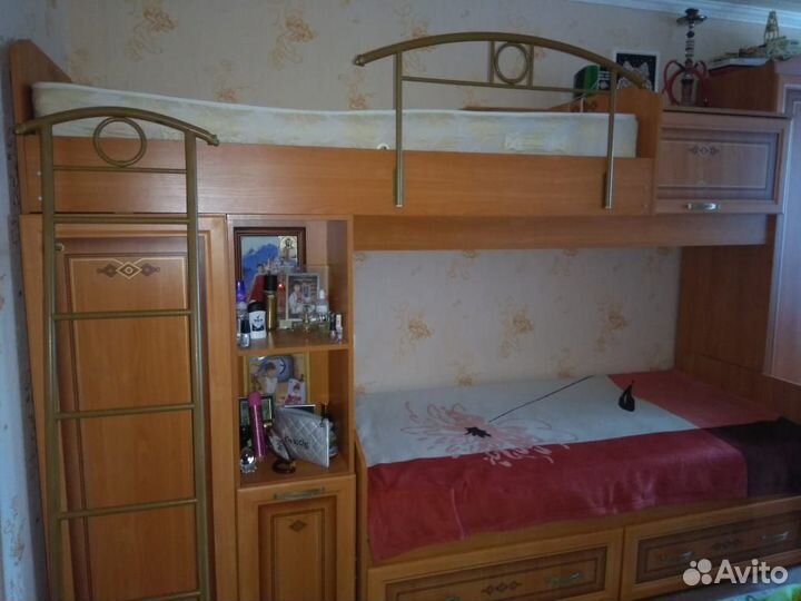 Детская Аврора. Кровать- чердак + шкаф