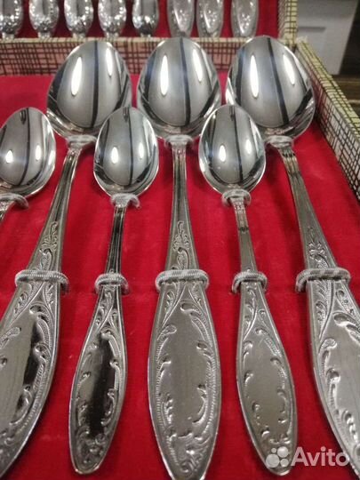 Новый набор СССР мельхиор Пламя 30 пр