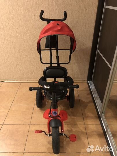 Детский трехколесный велосипед Pilot с ручкой