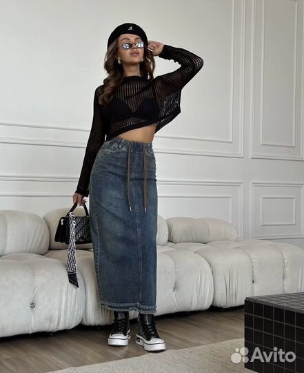 Джинсовая юбка