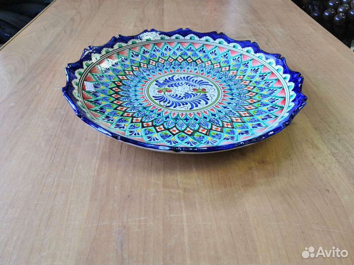 Тарелка-ляган резной 32см