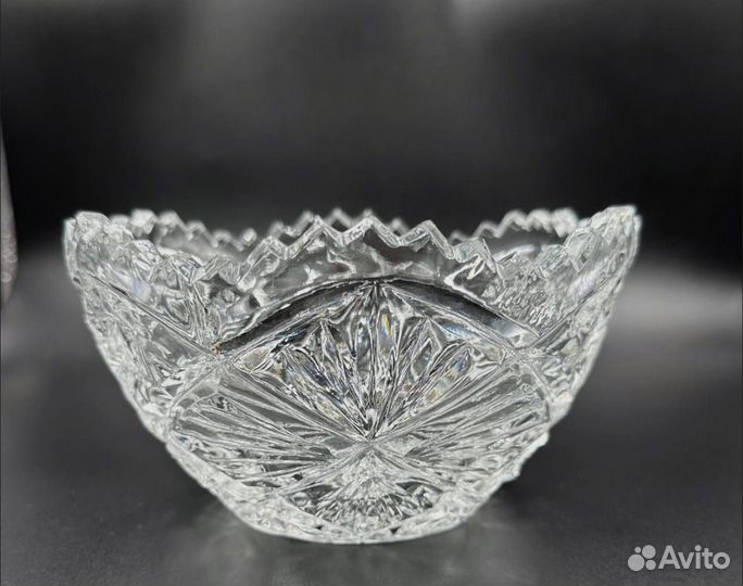 Конфетница салатник хрусталь СССР