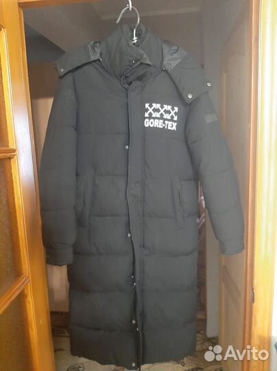 Пуховик мужской длинный 48