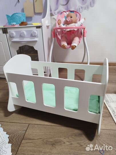 Кровать для куклы, пупса