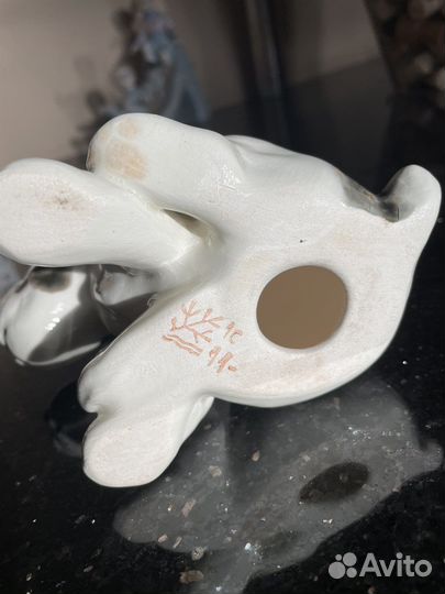 Статуэтка зик Щенок, фарфор, СССР