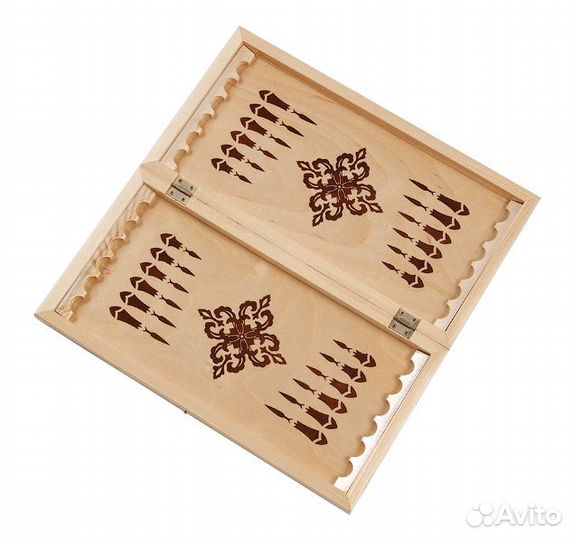 Набор шахматы+ нарды+ шашки из дерева 40х40 см