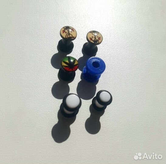 Тоннели плаги 4мм, 5мм