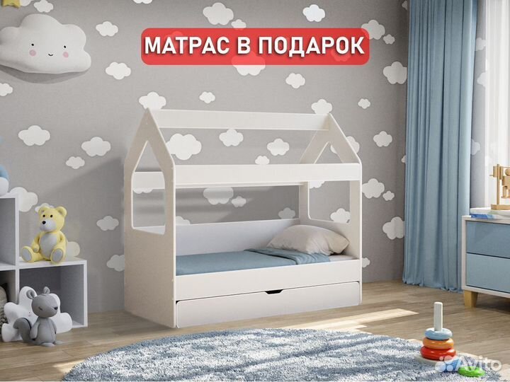 Детская кровать с матрасом в подарок 