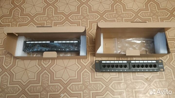 Патч панель 12 портов