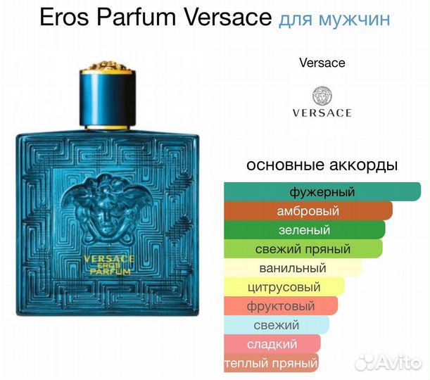 Мужские духи Eros Versace 100 мл. Оригинал