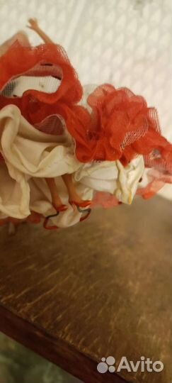 Винтажная кукла Испанка танцовщица на подставке