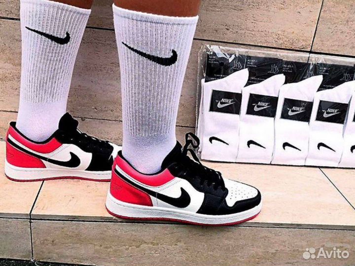 Носки Nike высокие белые