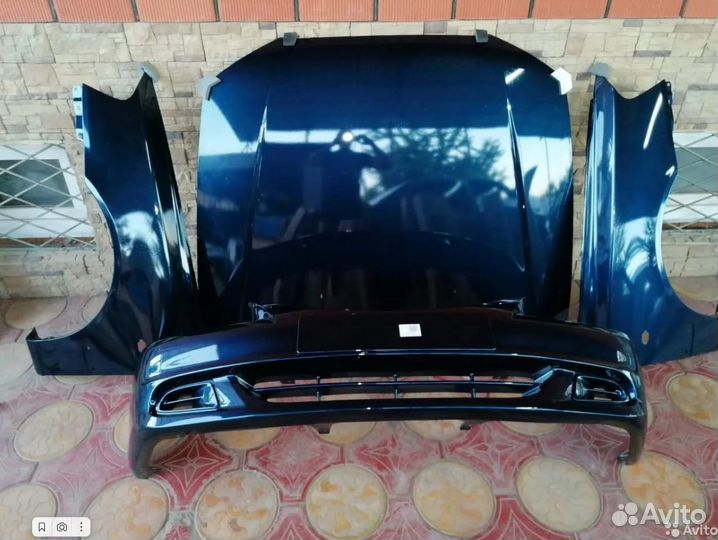 Капот крыло бампер Hyundai Accent в цвет Синий