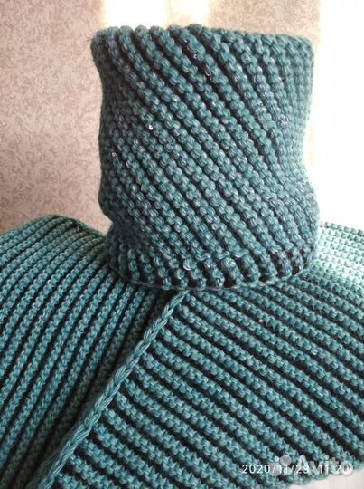 Комплект- шапка и снуд