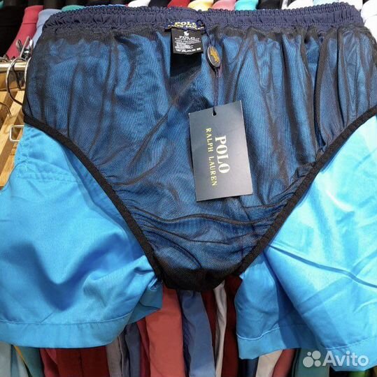 Шорты Polo Ralph Lauren с мокрым эффектом