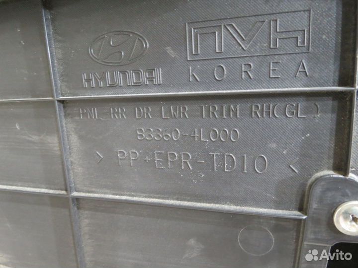 Обшивка двери задняя правая Hyundai Solaris