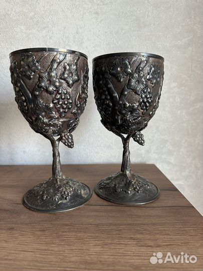 Фужеры Бокалы серебро 925 проба