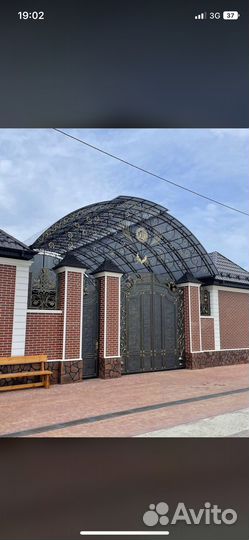 Кованные ворота перилы навесы