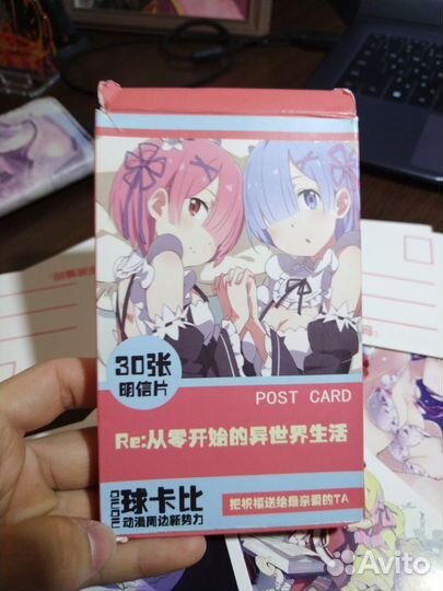 Аниме открытки re: zero