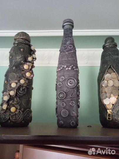 Бутылки сувенирные ручной работы