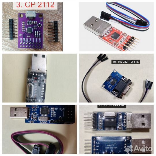 Адаптер, программатор usb ttl uart asp/isp акб