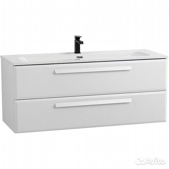 Тумба под раковину Cezares Eco-Cer-N 120 ECO-CER-N-1200-2C-SO-BO подвесная Bianco Opaco без ручек