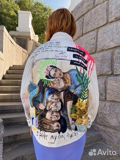 Роспись одежды, кастом, ручная работа