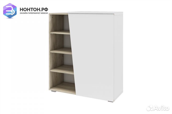 Тумба для обуви Одри 458.01 дуб крафт / белый