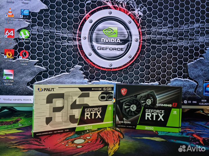 Новые видеокарты RTX 3050