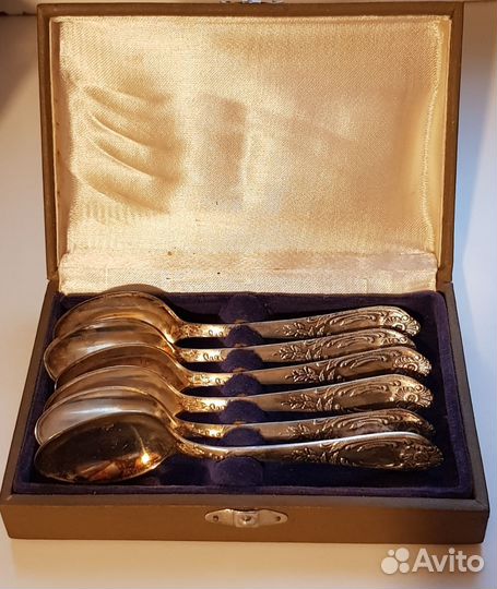 Ложки чайные мельхиор СССР 6 шт