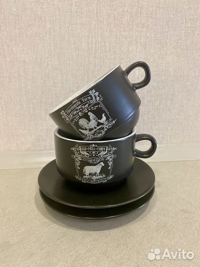 Набор чайный на металлической подставке лофт