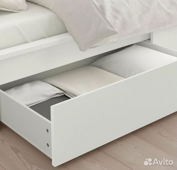 Кровать IKEA malm 160 200 с 2 ящиками