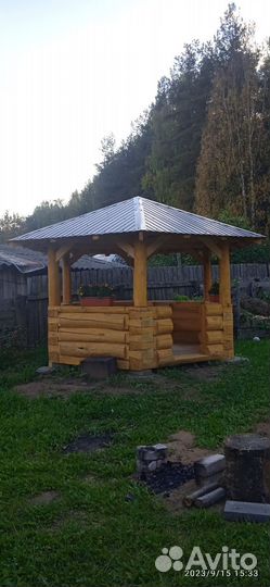 Беседка из сруба