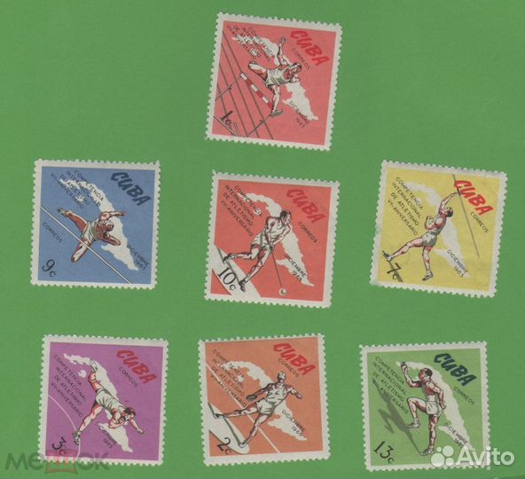 Куба Спорт * MH 1965 Полная серия 7 марок