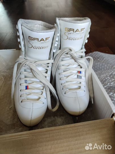 Фигурные коньки graf Sonata 38р. (248мм)