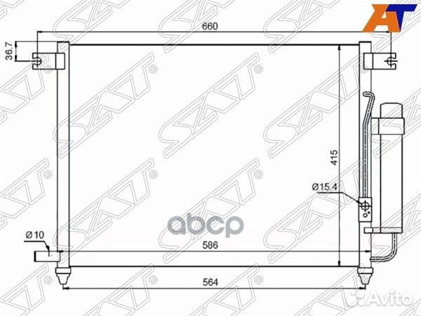 Радиатор кондиционера chevrolet aveo 1.4 05