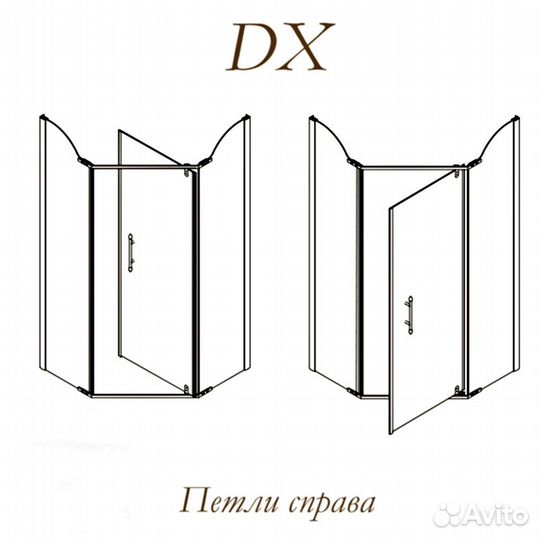 Душевое ограждение Migliore Diadema Penta 90x90