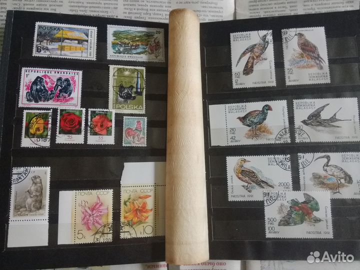 Альбом с марками (флора и фауна)