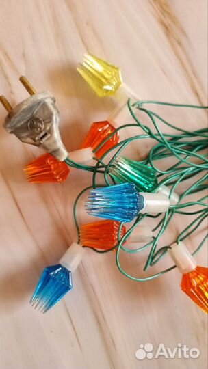 Гирлянда Звезда на ёлку СССР рабочие