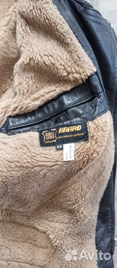 Мотокуртка кожаная мужская 48р