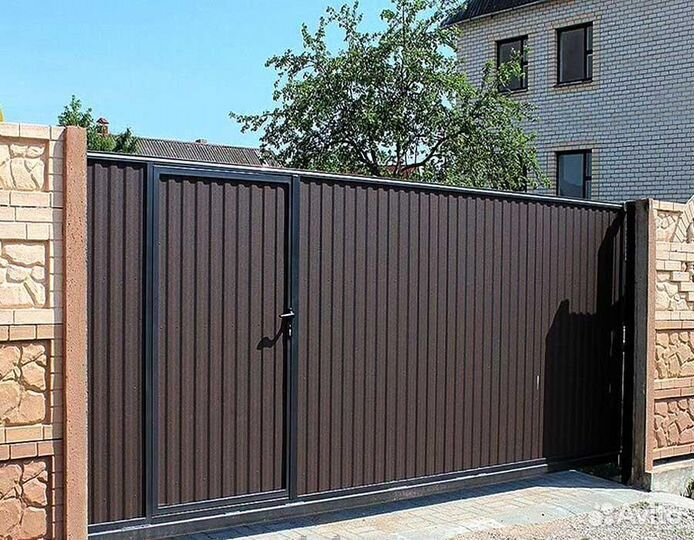 Откатные ворота под ключ