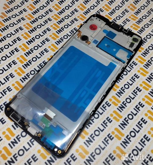 Дисплей для Samsung A217F (A21s) модуль Черный - O