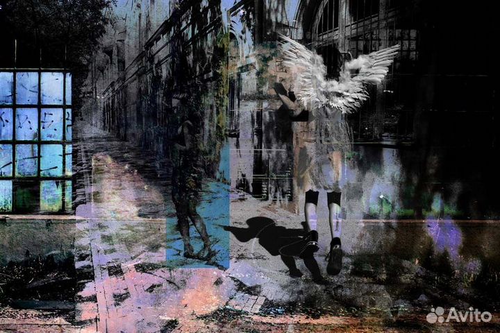 Итальянская картина на алюминии. Beauty in Trouble